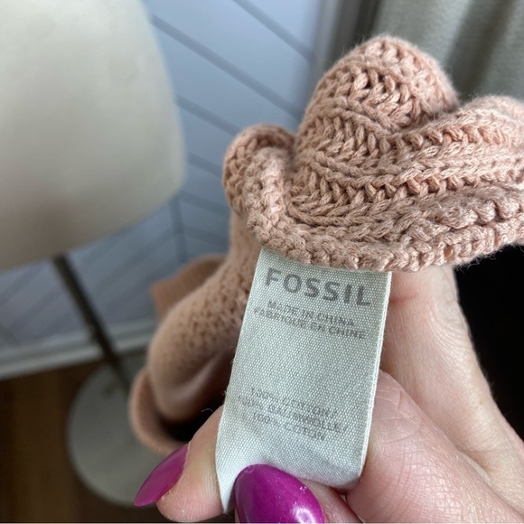 Fossil Peach Ribbed Sweater - Picture 5 of 6